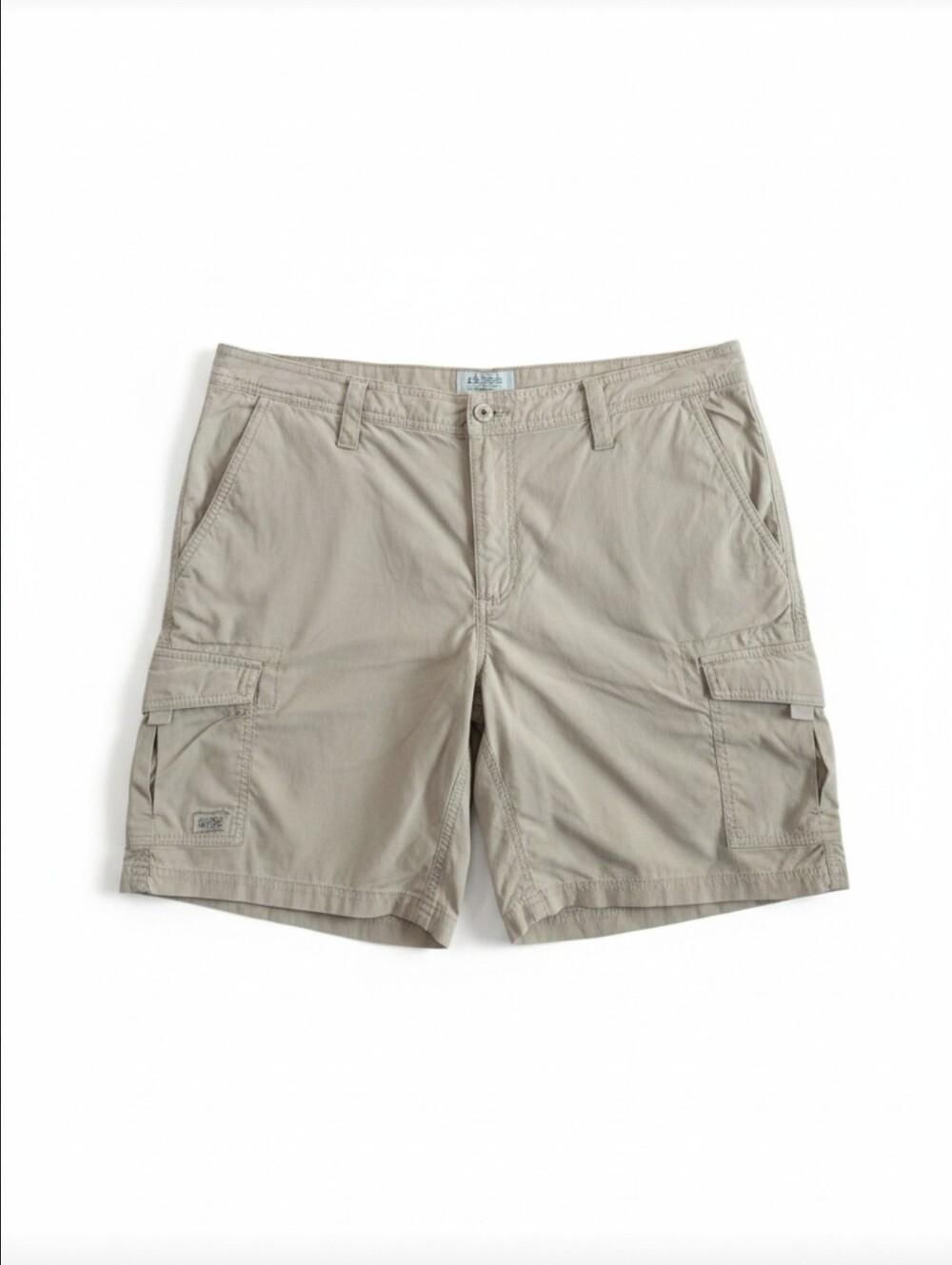 L.L. Bean Men's Tan Stretch Cargo Hiking Shorts Large Regular Outdoor Trail